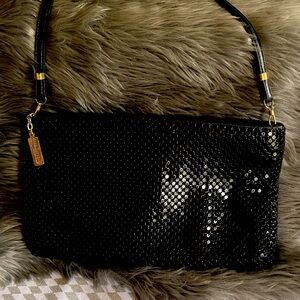 Vintage 1980’s Whiting & Davis Metal Mesh Purse 10 1/2" L x 6" H x 1 1/4" D